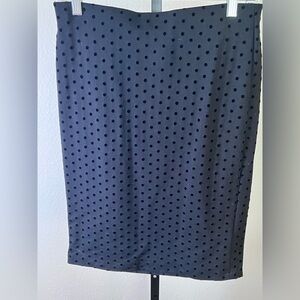 Premise Elegant Black Polka Dot Skirt